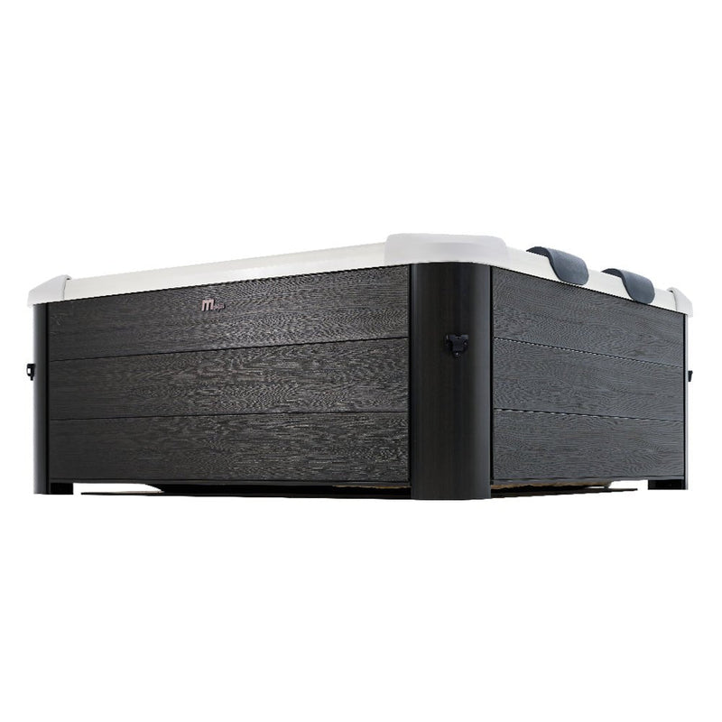 MSpa F-OS063W Oslo Supreme 6-Person Square Spa W/ LED Lights & Integrated App Control, 120 Jets (SAK93516)