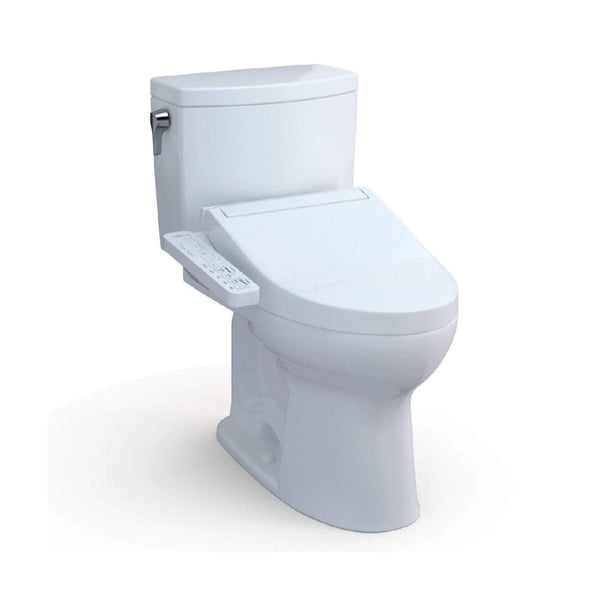 [MW4543074CUFG#01] TOTO Drake Washlet C2 With 1 GPF Elongated Bidet Toilet And Left Hand Lever (SAK58107)
