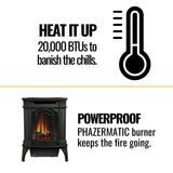 Napoleon Arlington 20 Cast Iron Millivolt Ignition Natural Gas Stove, 19" [GDS20NSB] (SAK93714)