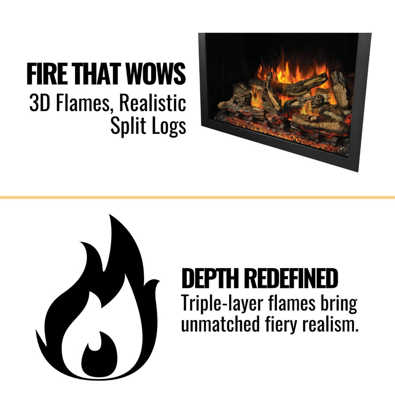 Napoleon Elevation 36" Built-In Electric Fireplace [NEFB36H-MF] (SAK25428)