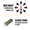 Napoleon Galaxy 48 Outdoor Linear Single-Sided Electronic Start Natural Gas Fireplace [GSS48E] (SAK60567)