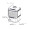 Napoleon Haliburton 50 Direct Vent Millivolt Ignition Compact Natural Gas Stove, 22" [GDS28-1NSB] (SAK81523)