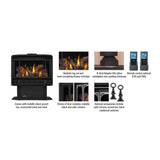 Napoleon Havelock 50 Direct Vent Natural Gas Stove With Triple Burner, 28" [GDS50-1NE] (SAK68193)