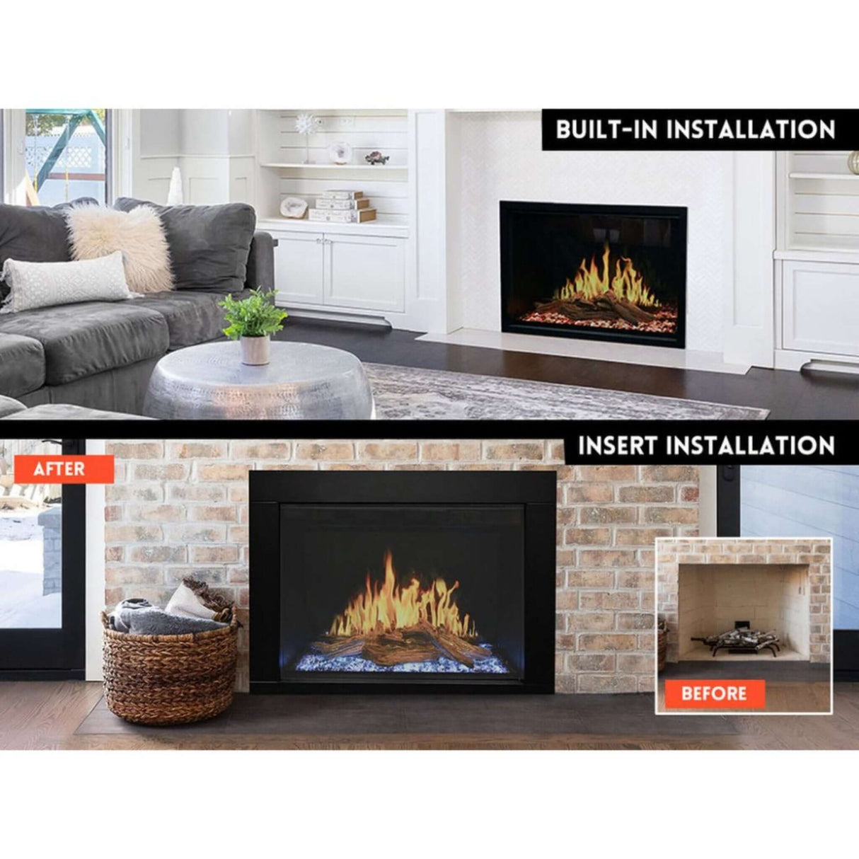 Modern Flames Orion Traditional 26" Heliovision Electric Fireplace [OR26-TRAD] (SAK51873)