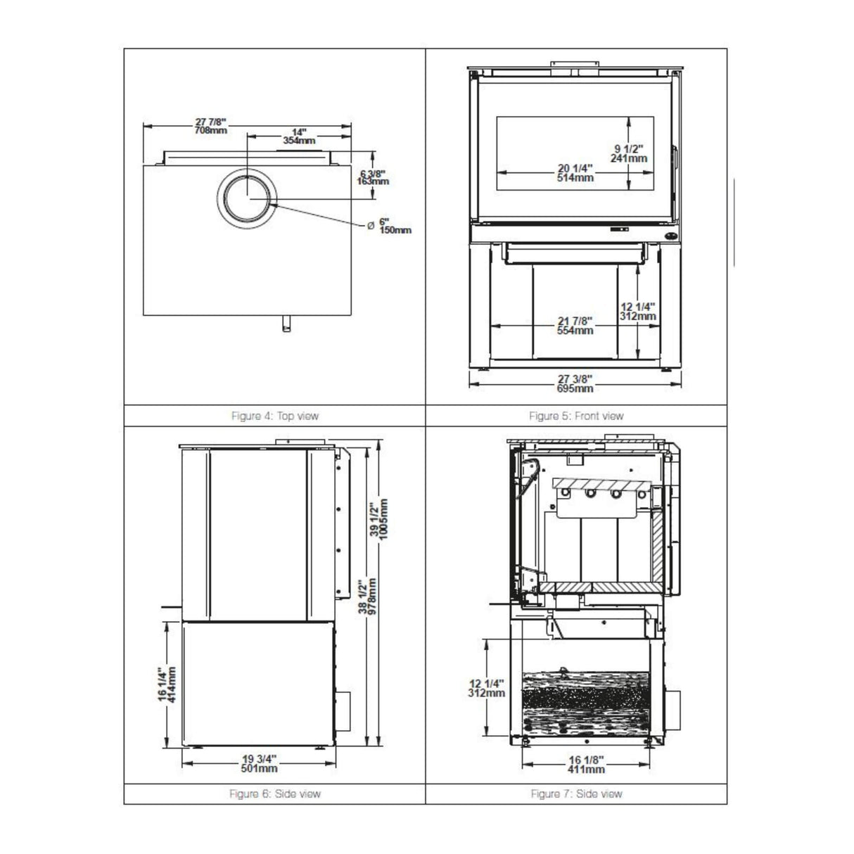 Osburn Inspire 2000 Premium 75K BTU Wood Stove [OB02042] (SAK78123)