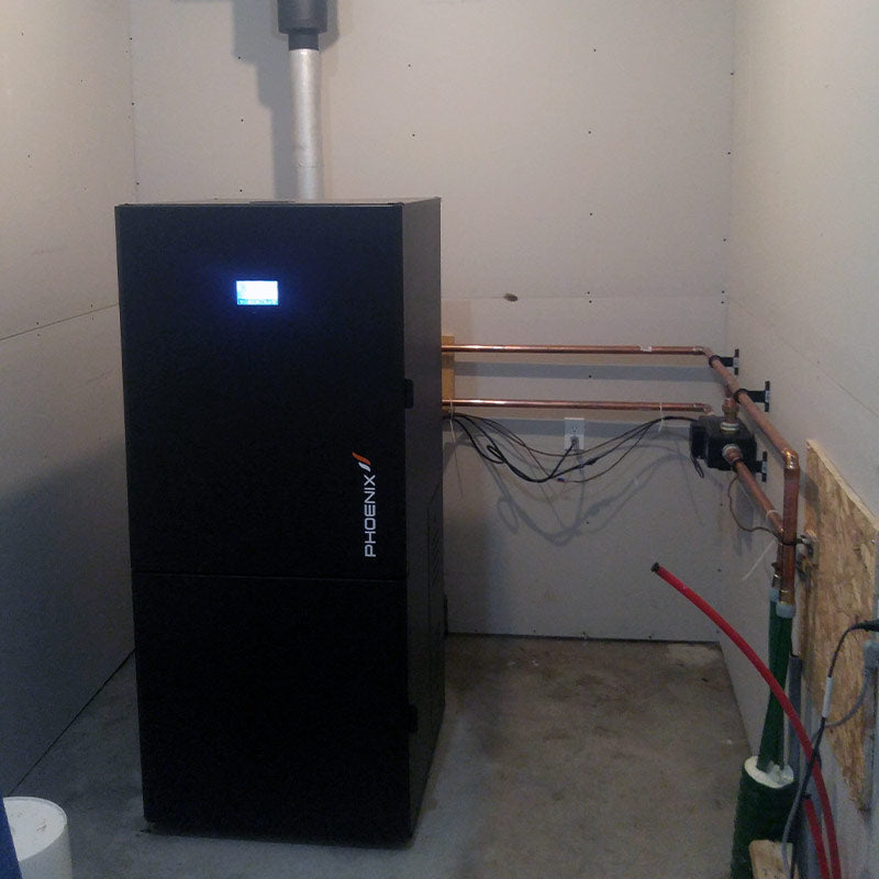 PHOENIX 50, Compact Pellet Boiler, 170K BTU