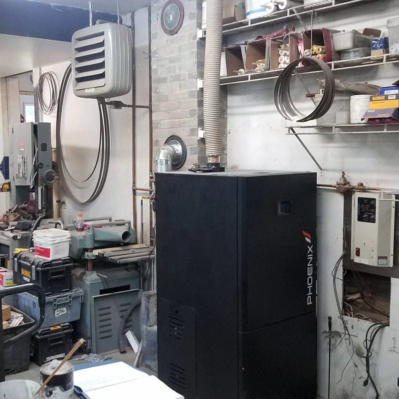 PHOENIX 50, Compact Pellet Boiler, 170K BTU