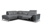 Pista Leather Reclining Sectional Sofa