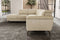 Valencia Pista Modern Top Grain Leather Reclining Sectional Sofa with Left-Hand Facing Chaise, Beige