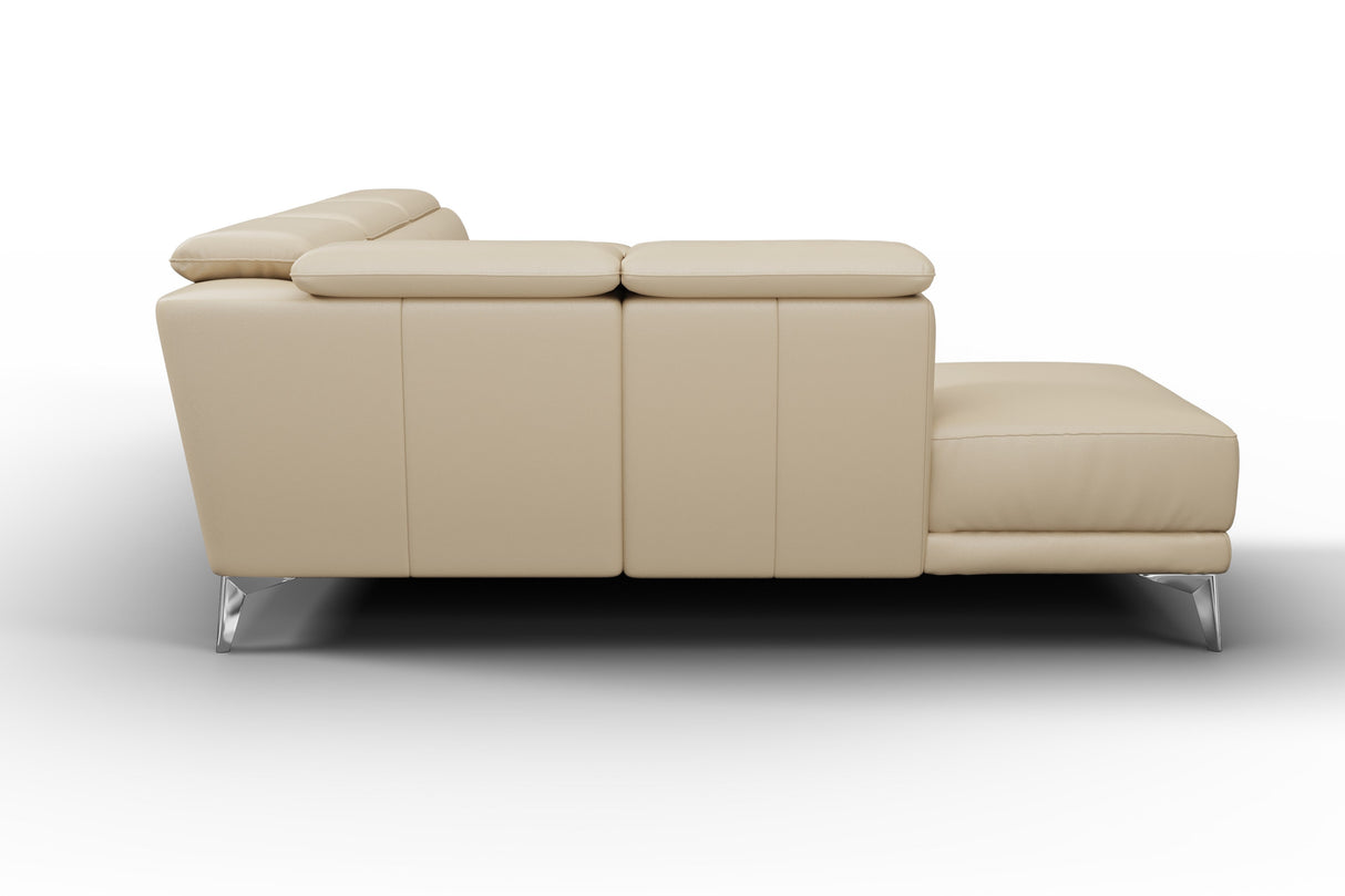 Pista Leather Reclining Sectional Sofa
