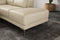 Valencia Pista Modern Top Grain Leather Reclining Sectional Sofa with Right-Hand Facing Chaise, Beige