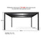 [12x16FT] Premium Outdoor Gray Aluminum Hardtop Pergola Gazebo With Adjustable Roof (SAK81364)