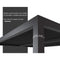 [12x16FT] Premium Outdoor Gray Aluminum Hardtop Pergola Gazebo With Adjustable Roof (SAK81364)