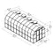 [08x20FT] Extra Large Barn-Style Weatherproof Walk-In Greenhouse With Roof Vents (SAK85716)