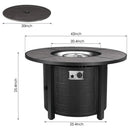 Premium 42" Outdoor Propane Patio Gas Fire Pit Coffee Table W/ Cover, 50K BTU (SAK95331)