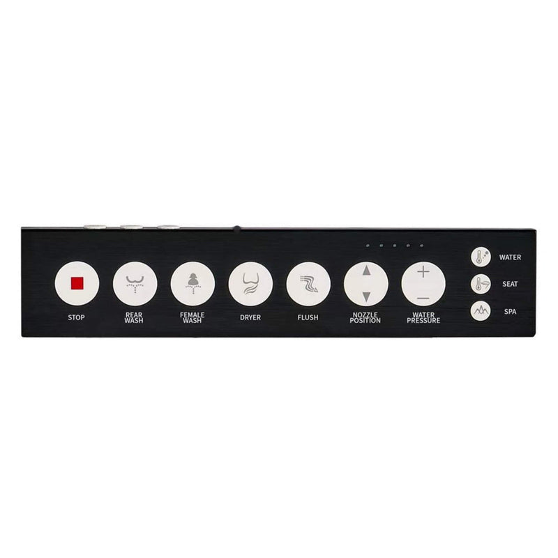 Premium Multifunctional Single-Piece Automatic Smart Toilet With Remote Control, Matte Black (96471352)