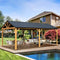 [12x20FT] Premium Outdoor Double-Layer Galvanized Steel Hardtop Gazebo Pergola For Patio (92475381)