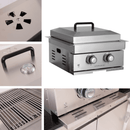 Premium Outdoor Kitchen With 32 Inch 60000 BTU Built-In Stainless Steel LPG Gas Grill, Door And Drawer Combo And Stainless Steel Ice Box (SAK98661)