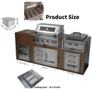 Premium Outdoor Kitchen With 32 Inch 60000 BTU Built-In Stainless Steel LPG Gas Grill, Door And Drawer Combo And Stainless Steel Ice Box (SAK98661)