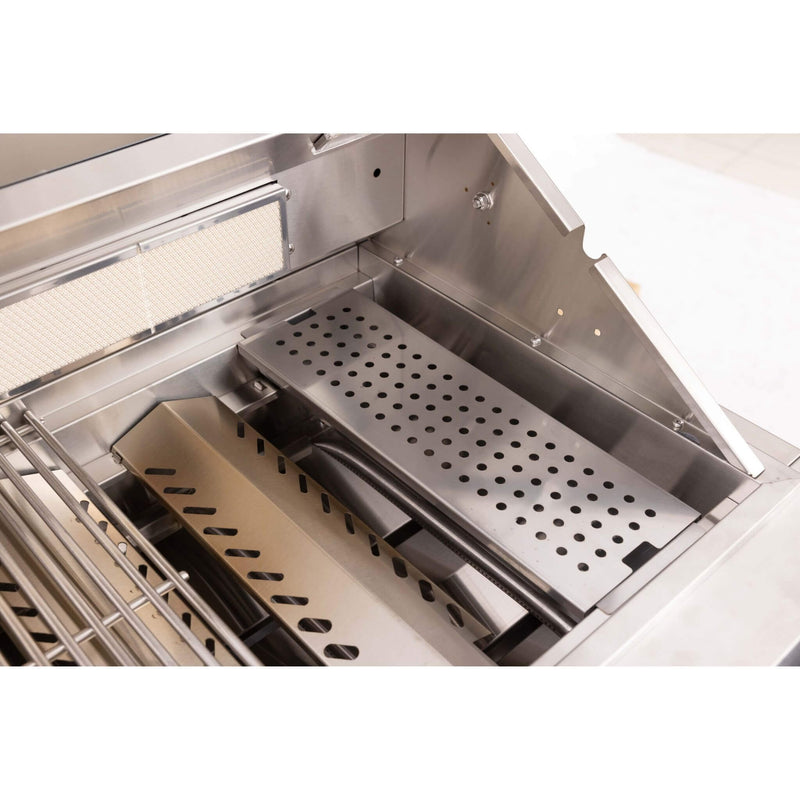 Premium Outdoor Kitchen With 32 Inch 60000 BTU Built-In Stainless Steel LPG Gas Grill, Door And Drawer Combo And Stainless Steel Ice Box (SAK98661)