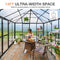 [10x14FT] Premium Outdoor Polycarbonate Greenhouse With Aluminum Frame And Double Swing Doors (93841752)