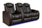 Valencia 2025 New Tuscany Leather Home Theater Seating Row of 3 Loveseat Right, Dark Chocolate