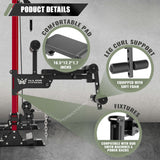 Major Fitness Rack Mounted Leg Extension