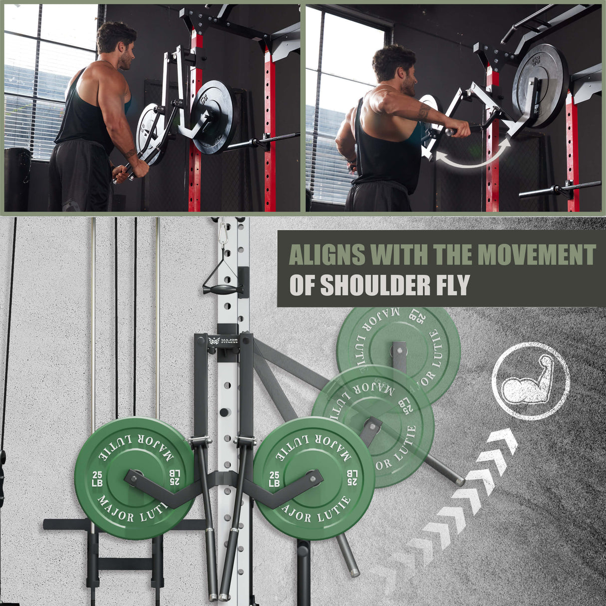 Major Fitness Shoulder Lateral Raise Attachment