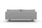 Valencia Riga Modern Fabric Sofa, Grey