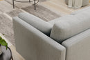 Valencia Riga Modern Fabric Sofa, Grey
