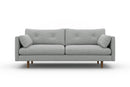 Valencia Riga Modern Fabric Sofa, Grey