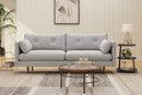 Valencia Riga Modern Fabric Sofa, Grey