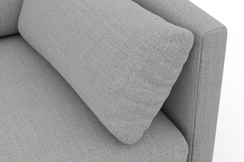 Valencia Riga Modern Fabric Sofa, Grey