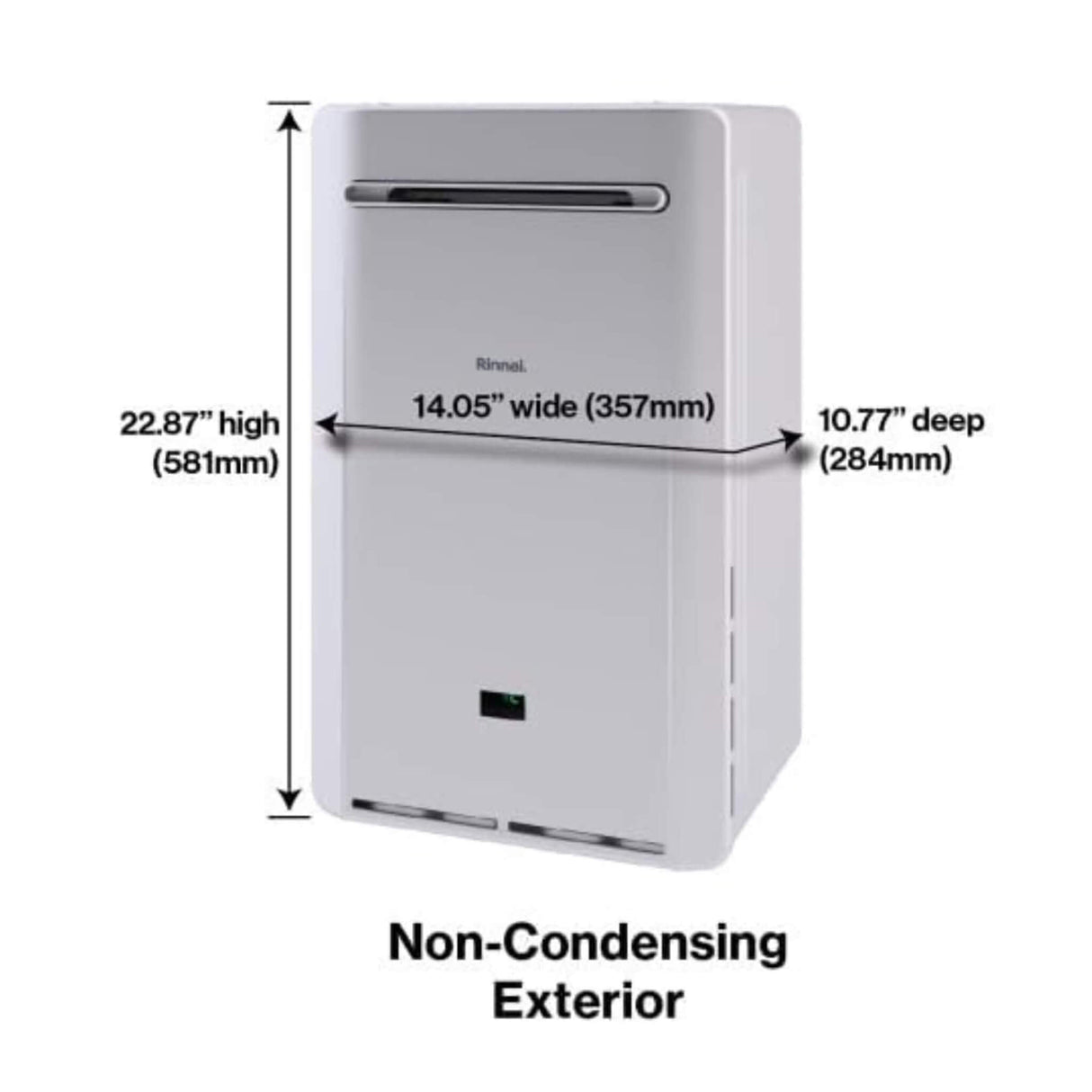 Rinnai 8.5 GPM Indoor 180K BTU Non Condensing Tankless Water Heater [351-RE180IN] (SAK39176)