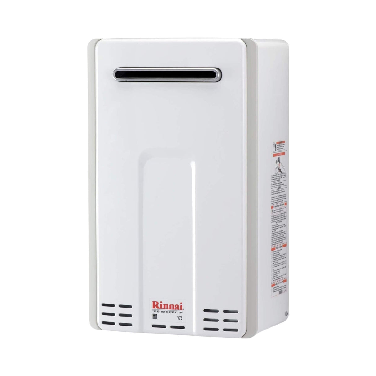 Rinnai HE 7.5 GPM Residential Outdoor Propane Non Condensing Tankless Water Heater [351-V75EP] (SAK28107)