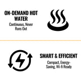 Rinnai 8.5 GPM Indoor 180K BTU Non Condensing Tankless Water Heater [351-RE180IN] (SAK39176)