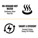 Rinnai 8.5 GPM Indoor 180K BTU Non Condensing Tankless Water Heater [351-RE180IN] (SAK39176)