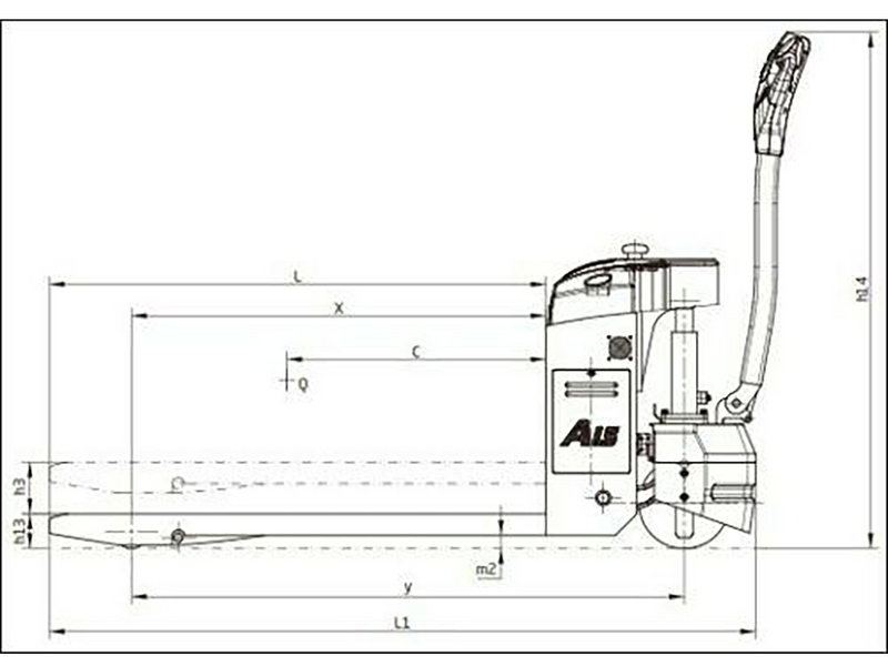 HANGCHA Full Electric Pallet Jack 3,000lbs Capacity