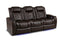 Valencia Tuscany XL Leather Home Theater Seating Set of 3, Dark Chocolate