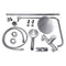 SaunaLife Model R3 Premium Barrel Shower [SL-MODELR3] (SAK82605)