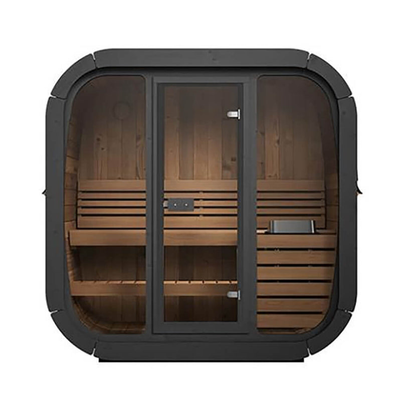 SaunaLife Model CL4G 3-Person Cube-Series Luxury Wooden Outdoor Home Sauna Kit [SL-MODELCL4G] (SAK92610)