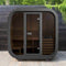 SaunaLife Model CL5G 4-Person Cube-Series Luxury Wooden Outdoor Home Sauna Kit [SL-MODELCL5G] (SAK91835)