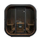 SaunaLife Model CL7G 6-Person Cube-Series Luxury Wooden Outdoor Home Sauna Kit [SL-MODELCL7G] (SAK95274)