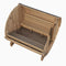 SaunaLife Model E8 Ergo Series 6-Person Outdoor Thermo-Spruce Sauna Barrel [SL-MODELE8] (SAK31809)