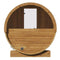 SaunaLife Model E8W Ergo Series 6-Person Outdoor Thermo-Spruce Sauna Barrel [SL-MODELE8W] (SAK92573)