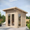 SaunaLife Model G4 6-Person Garden-Series Luxury Wooden Outdoor Home Sauna Kit [SL-MODELG4] (SAK92514)