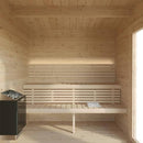SaunaLife Model G4 6-Person Garden-Series Luxury Wooden Outdoor Home Sauna Kit [SL-MODELG4] (SAK92514)