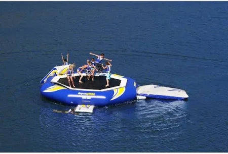Aquaglide Supertramp 23 - Floating Trampoline w/ Swimstep