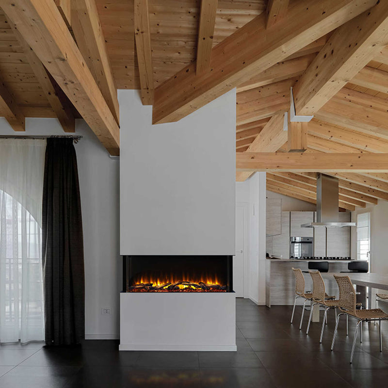 Simplifire Scion Trinity 3-Side Linear Electric Fireplace [SF-SCT55/43-BK] (SAK93620)