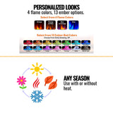 Simplifire Allusion Recessed Linear Electric Fireplace [SF-ALL48/50/60-BK] (SAK13256)